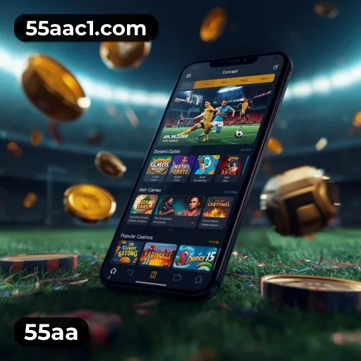 Aplicativo móvel 55aa para iOS e Android